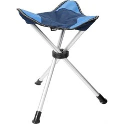 Brunner Fjord Tripod Stool Blue - Lightweight Folding Stool for Outdoor Adventures