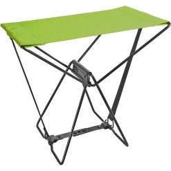 Brunner Jolly Green/Grey Folding Stool - Compact & Lightweight Portable Seat