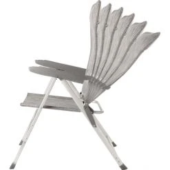 Brunner Skye Four-Legged Folding Chair Light Grey | Compact & Stylish | Premium Quality -Camp Chairs Sales Store brunner skye vierbein stuhl skye aravel hell grau 2