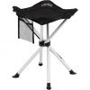 CAMPZ Aluminium 4 Legs Folding Stool - Lightweight, Durable & Portable (Black/Grey) -Camp Chairs Sales Store campz 4 legs stool aluminium black gold 1