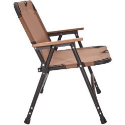 CAMPZ Aluminium Folding Chair Double - Brown/Black | Portable & Durable Outdoor Chair -Camp Chairs Sales Store campz aluminium folding chair double brown 4