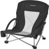 CAMPZ Beach Chair Low Black/Grey - Compact Folding Chair for Outdoor Comfort -Camp Chairs Sales Store campz beach chair low black grey 1