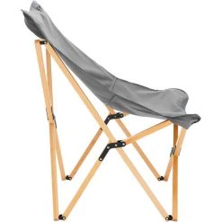 CAMPZ Beech Wood Folding Chair XL Grey/Brown - Eco-Friendly & Comfortable Outdoor Seating -Camp Chairs Sales Store campz beech wood folding chair xl grey brown 4