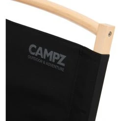 CAMPZ Comfort Beech Wood Folding Chair - Black/Brown | Durable & Portable Outdoor Seating -Camp Chairs Sales Store campz comfort beech wood folding chair grey brown 5