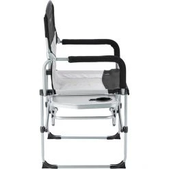 CAMPZ Compact Director's Chair Black/Grey – Lightweight & Portable Folding Chair -Camp Chairs Sales Store campz compact directors chair black grey 3
