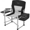 CAMPZ Director's Chair - Black/Grey | Portable Folding Chair for Camping & Outdoor Use -Camp Chairs Sales Store campz directors chair black grey 1
