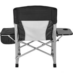 CAMPZ Director's Chair - Black/Grey | Portable Folding Chair for Camping & Outdoor Use -Camp Chairs Sales Store campz directors chair black grey 4