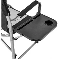 CAMPZ Director's Chair - Black/Grey | Portable Folding Chair for Camping & Outdoor Use -Camp Chairs Sales Store campz directors chair black grey 5