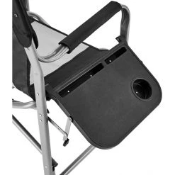 CAMPZ Director's Chair - Black/Grey | Portable Folding Chair for Camping & Outdoor Use -Camp Chairs Sales Store campz directors chair black grey 6
