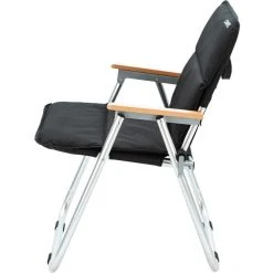 CAMPZ Folding Chair Set with Cover | Portable & Durable Black/Brown Outdoor Chairs -Camp Chairs Sales Store campz folding chair with beech wood armrests black brown 5