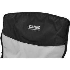 CAMPZ Folding Chair with Steel Armrests - Black/Grey | Durable & Comfortable Outdoor and Indoor Use -Camp Chairs Sales Store campz folding chair with steel armrests black grey 5