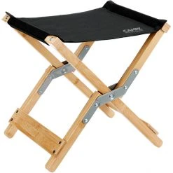 Camp Chairs Sales Store 34 CAMPZ Folding Stool Bamboo Black/Brown - Lightweight & Portable for Camping, Hiking & Outdoor Adventures