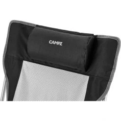 CAMPZ Mesh Lounger Folding Chair with Detachable Footrest - Black/Grey | Comfortable & Portable Outdoor Seating -Camp Chairs Sales Store campz mesh lounger folding chair with detachable footrest black grey 5