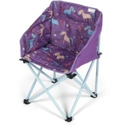 Kampa Tub Chair Mini Kids Unicorns - Portable Folding Chair for Children
