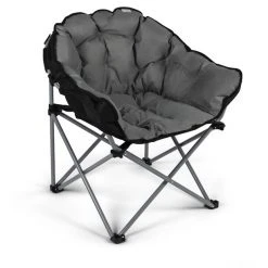 Kampa Tub Chair XL Fog - Extra Large Folding Chair with Comfortable Design