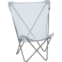 Lafuma Mobilier Maxi Pop Up Folding Chair with Cannage Phifertex Ciel - Lightweight & Durable Outdoor Chair