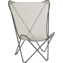 Lafuma Mobilier Maxi Pop Up Folding Chair with Cannage Phifertex Seigle - Durable & Comfortable Outdoor Seat