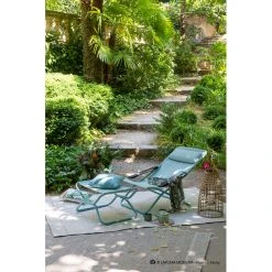 Lafuma Mobilier Next Footrest Batyline Duo Blue/Mistral - Premium Folding Stool -Camp Chairs Sales Store lafuma mobilier next footrest batyline duo blue mistral 3