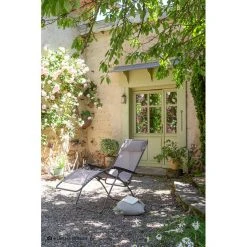 Lafuma Mobilier R Clip Relax Chair Batyline Titane/Magnolia - Premium Folding Chair for Comfort & Style -Camp Chairs Sales Store lafuma mobilier r clip relaxsessel batyline titane magnolia 3