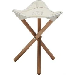 Nordisk Rebild Wooden Tripod Seat Natural | Lightweight Folding Stool for Outdoor Adventures