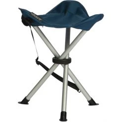 Vango Balmoral Aluminium Stool - Lightweight & Portable Folding Chair in Mykonos Blue